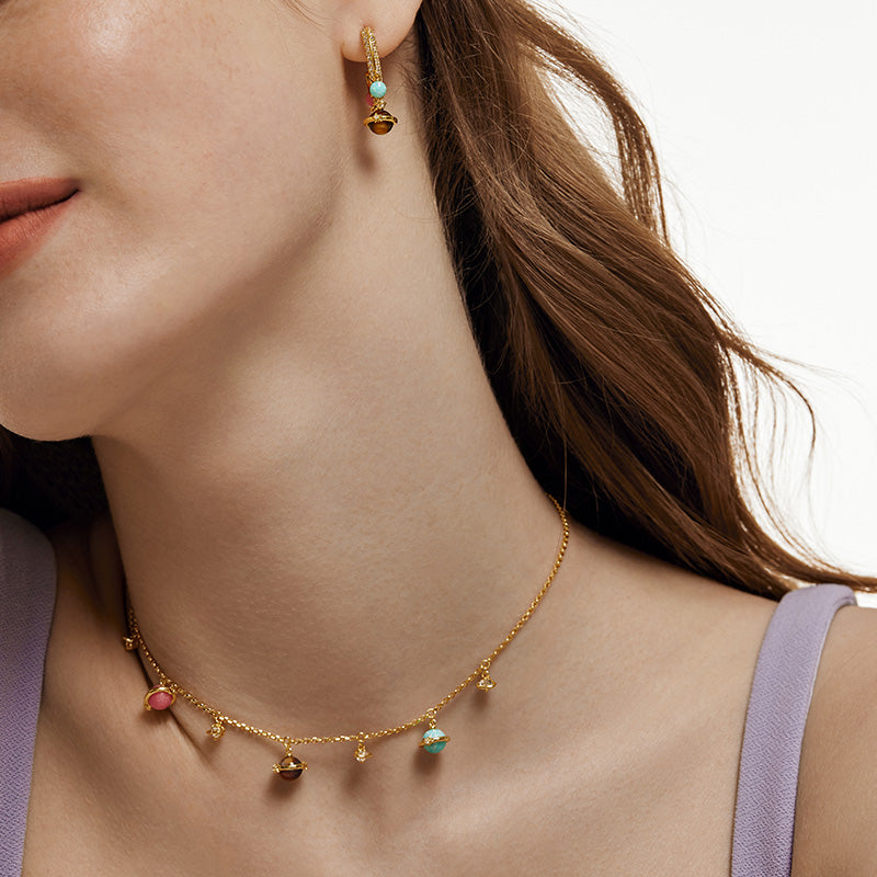 New Heliocentric Necklace & Earrings Gift Set