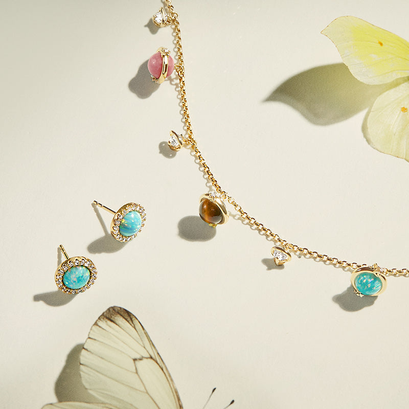 New Heliocentric Necklace & Earrings Gift Set