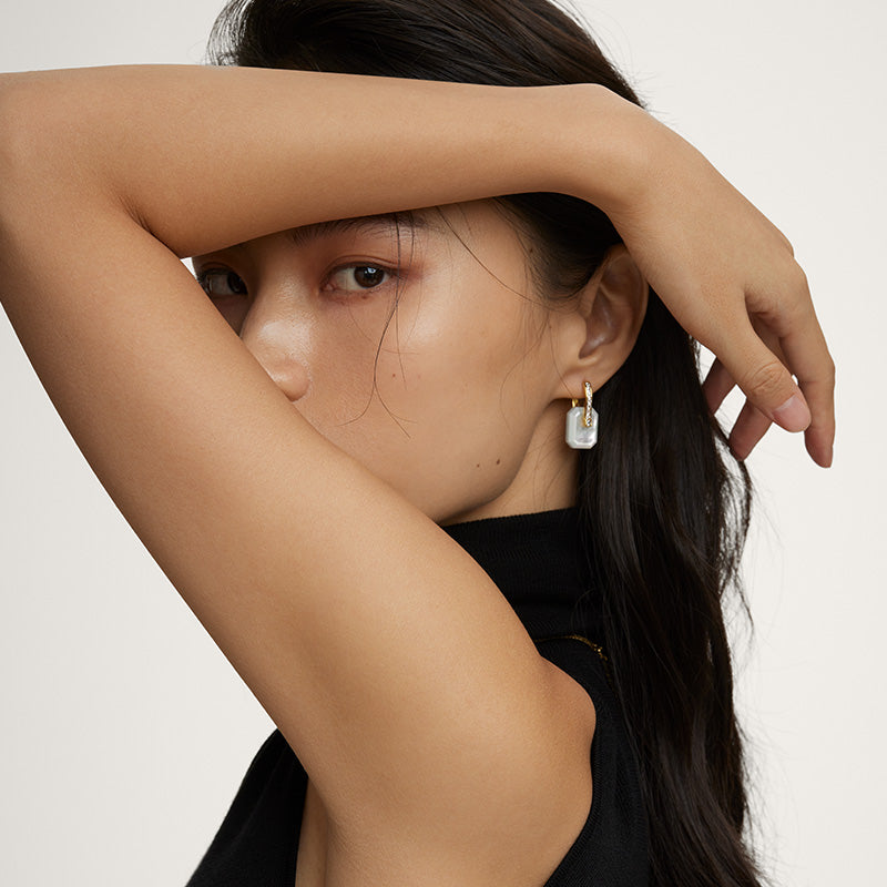 Ms. Lola Mother of Pearl Earrings