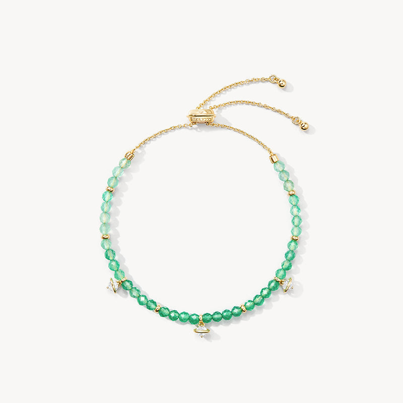 New Heliocentric Gradient Green Agate Bracelet
