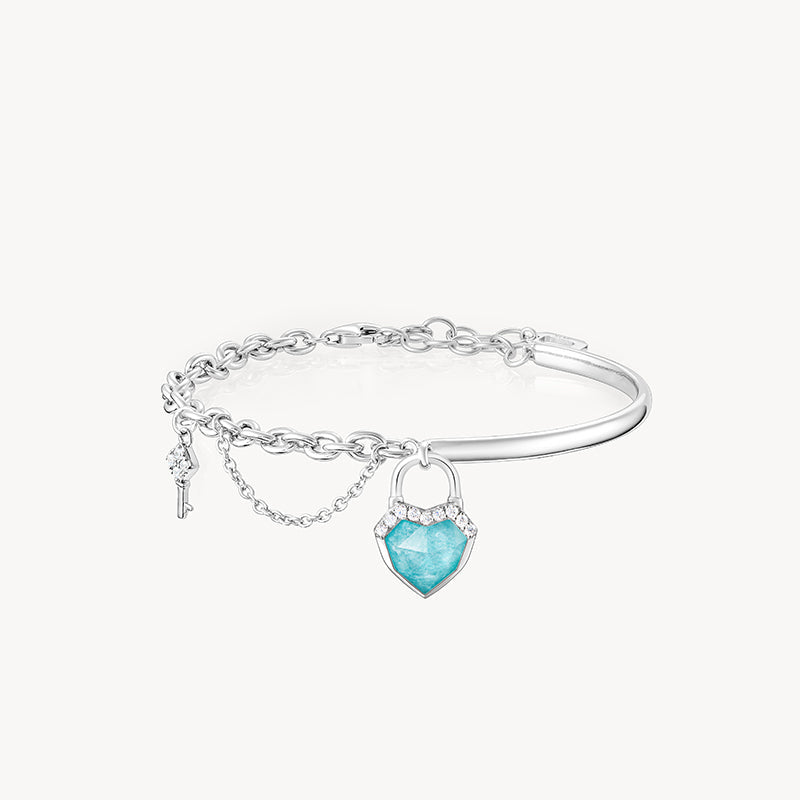 New Amazonite & Clear Quartz Bracelet