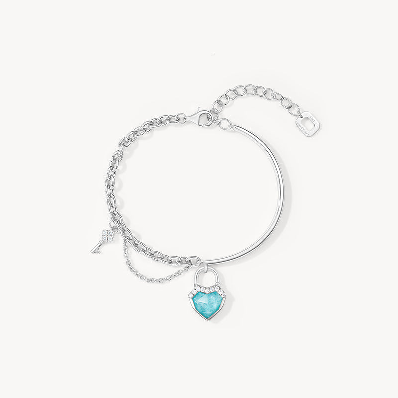 New Amazonite & Clear Quartz Bracelet