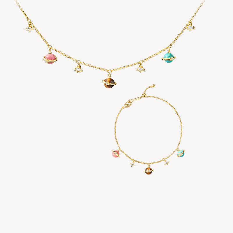 New Heliocentric Necklace & Bracelet Gift Set