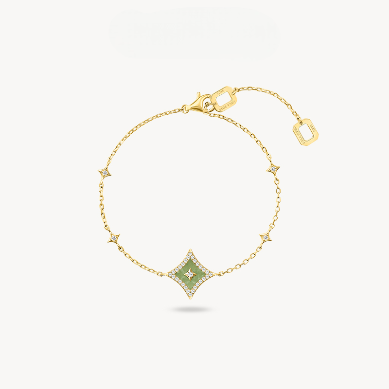 Ms. Lola Green Onyx Watch & Bracelet Gift Set