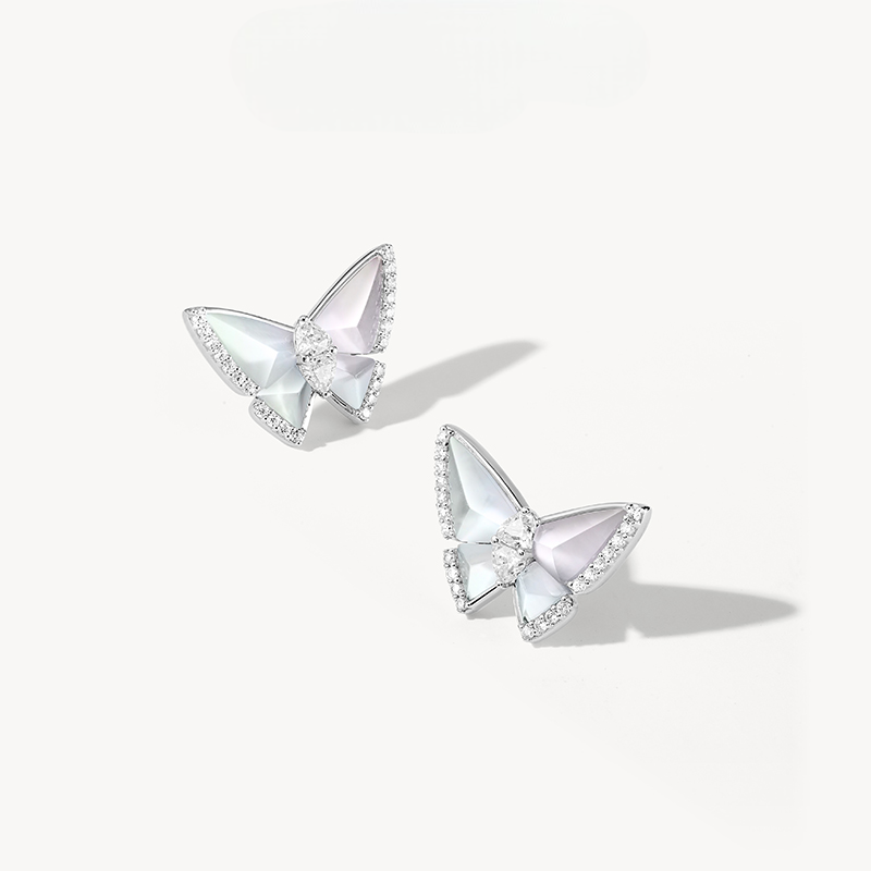 Crystal Butterfly Earrings