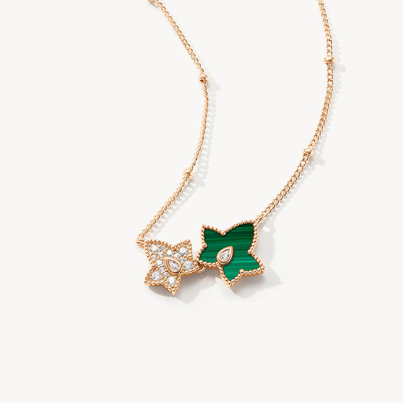 Malachite Bead Necklace & Earrings Gift Set