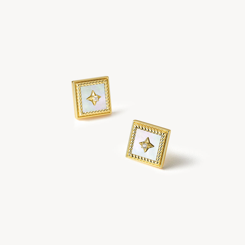Gallery Mother-of-Pearl Stud Earrings