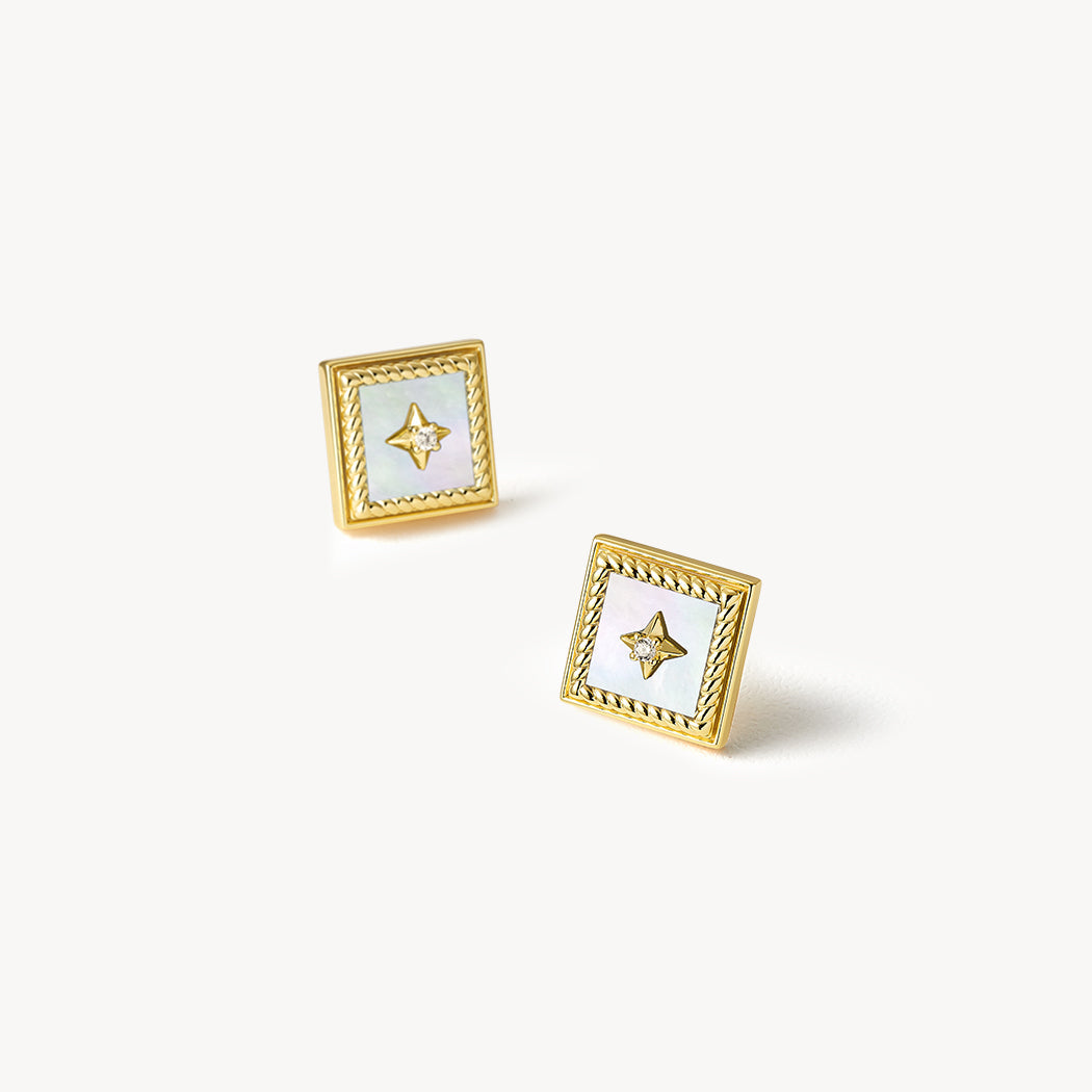 Gallery Mother-of-Pearl Stud Earrings