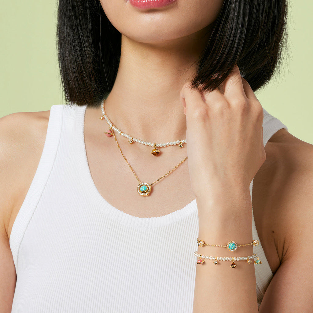 Heliocentric Pearl Bracelet