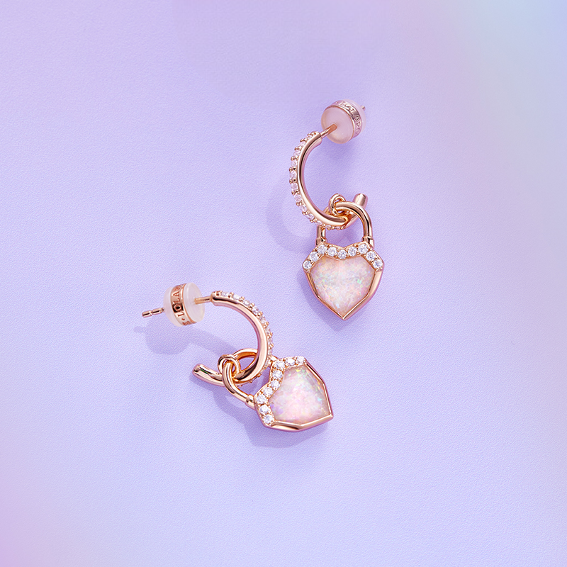 Heart Lock Earrings