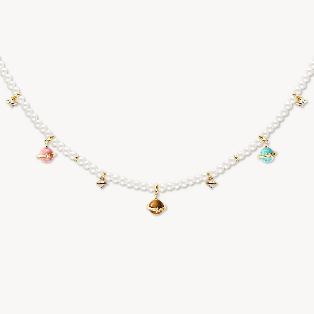 Heliocentric Pearl Necklace