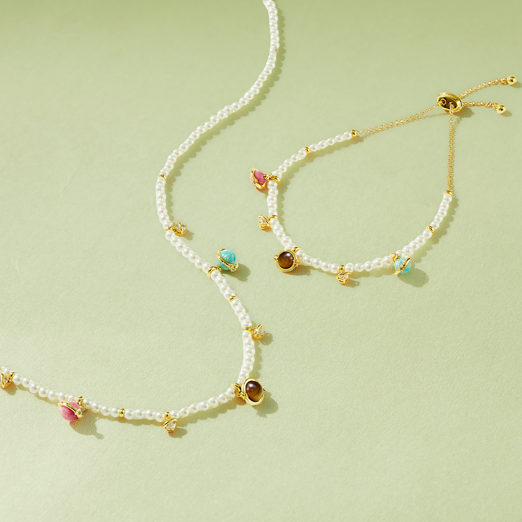 Heliocentric Pearl Necklace