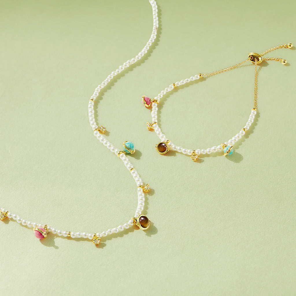Heliocentric Pearl Bracelet