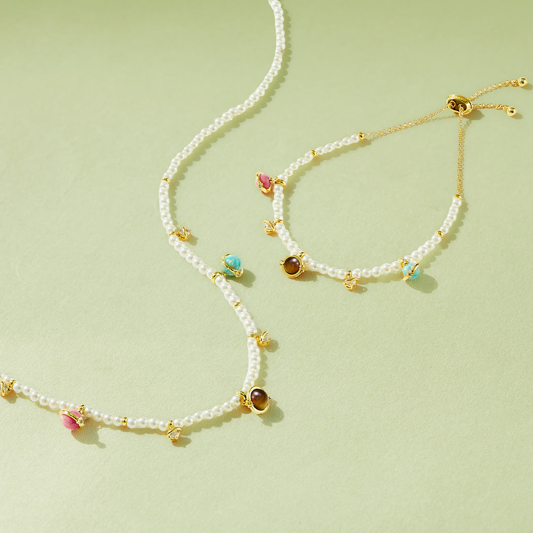 Heliocentric Pearl Bracelet