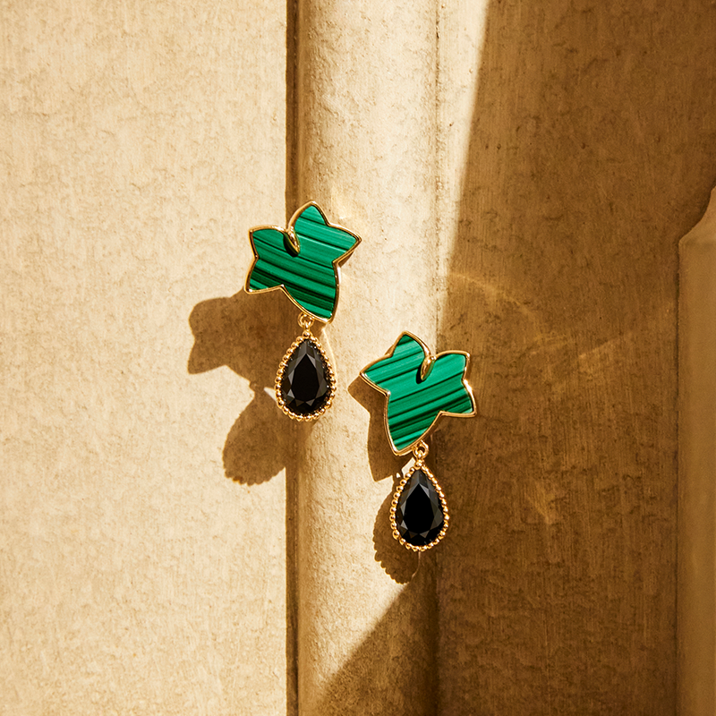 Malachite Earrings