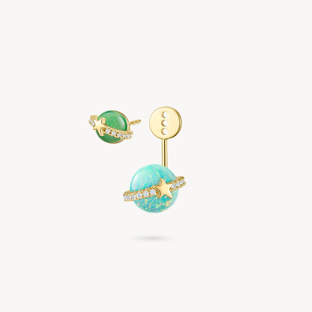 Heliocentric Opal Earrings