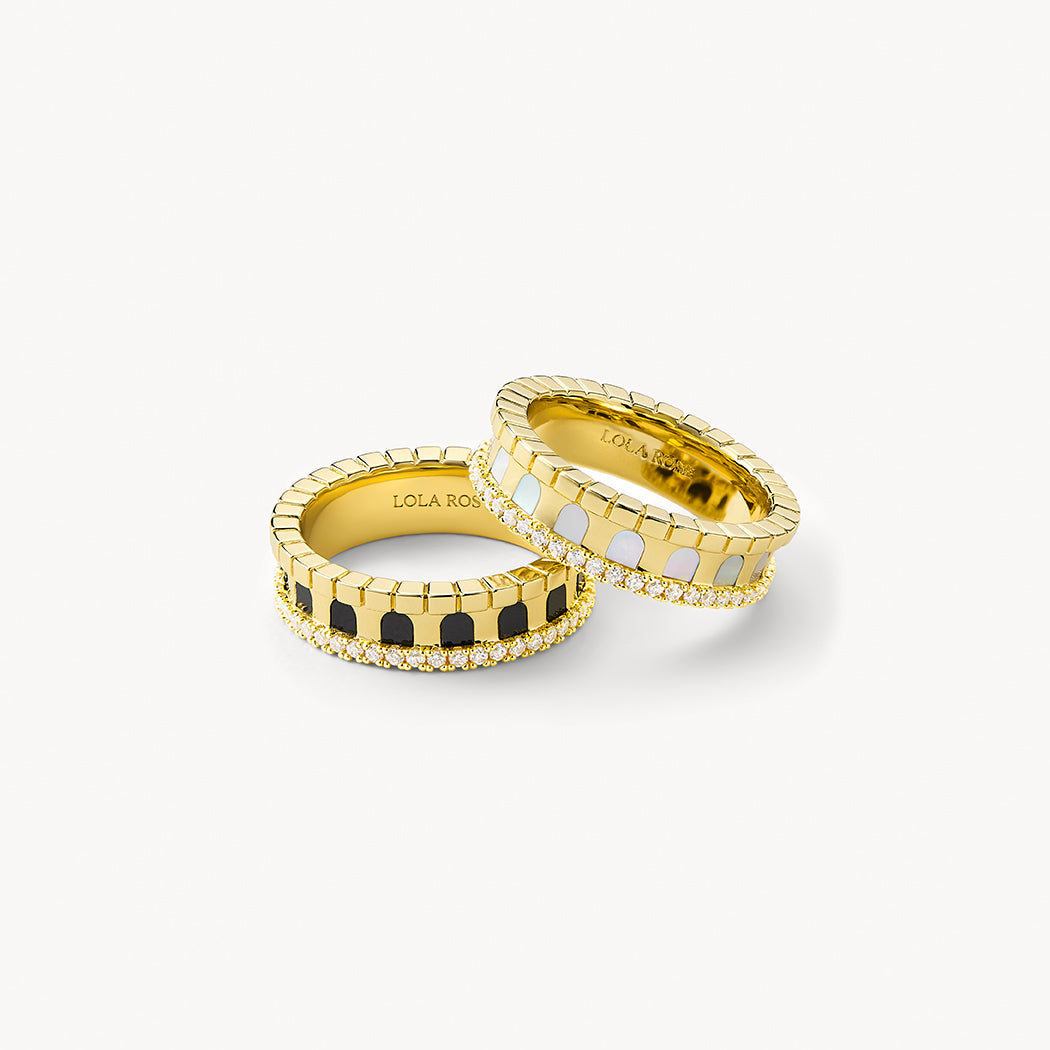 Arch Black Onyx Ring