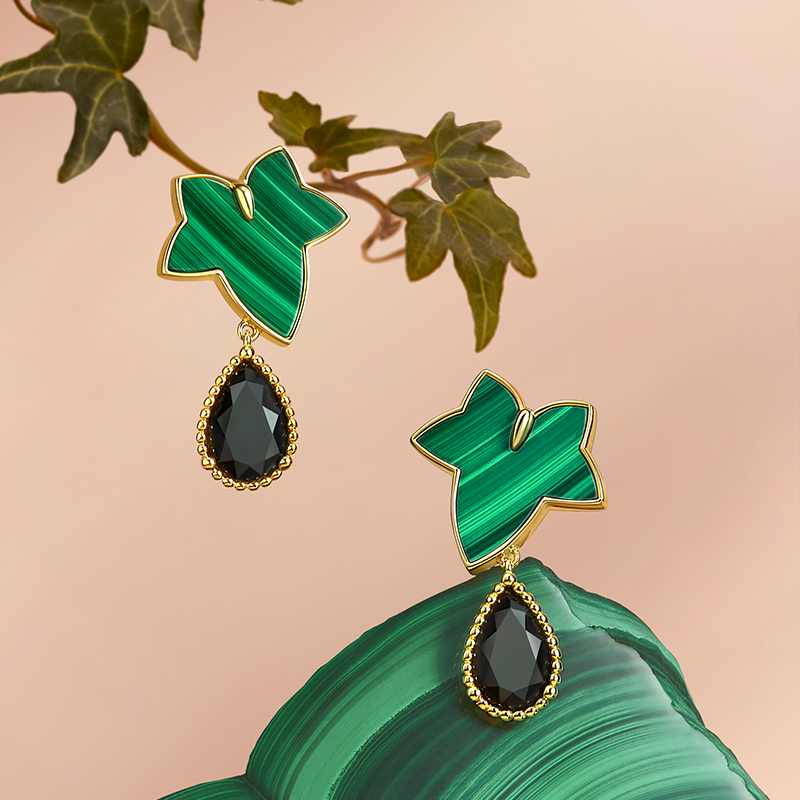Malachite Earrings