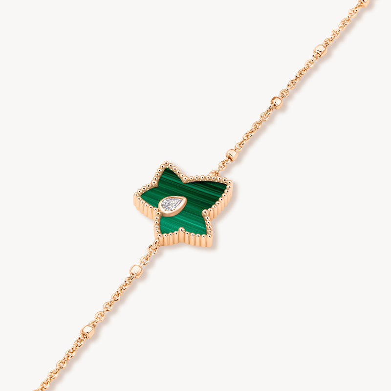 Malachite Bead Bracelet