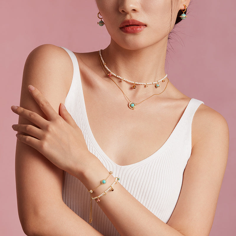 Heliocentric Freshwater Pearl Bracelet