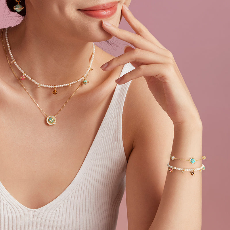 Heliocentric Freshwater Pearl Bracelet