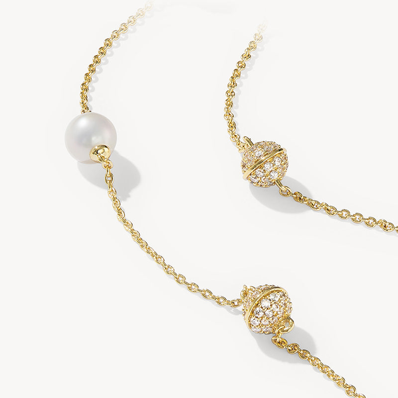 Heliocentric Pearl Necklace