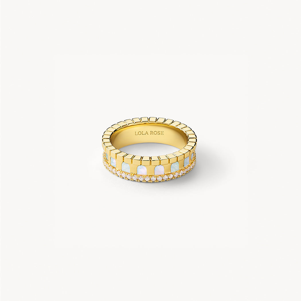 Arch Mother-of-Pearl Ring
