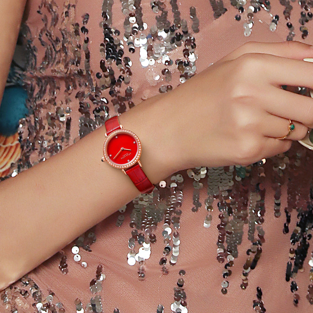 Carnelian Watch With Zircon