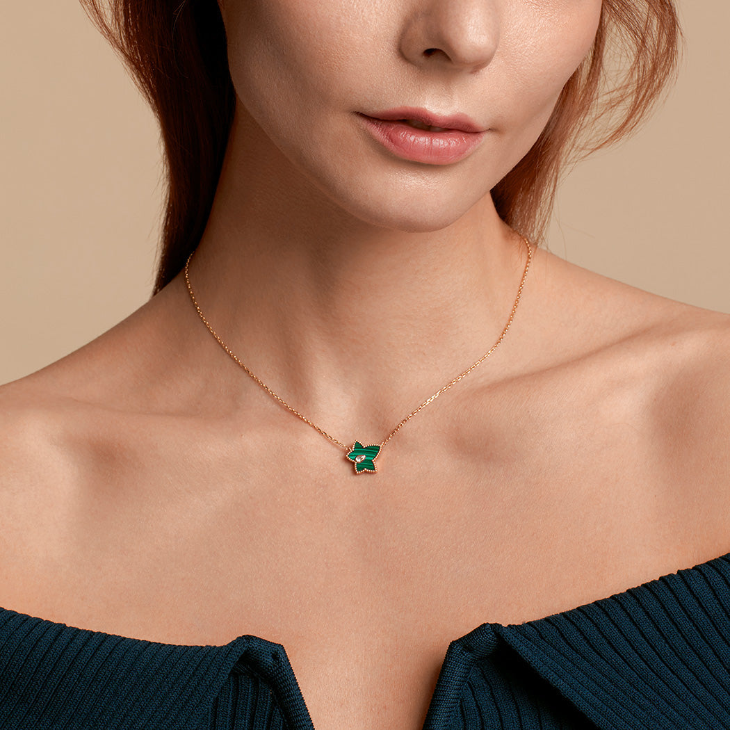 Malachite Bead Necklace