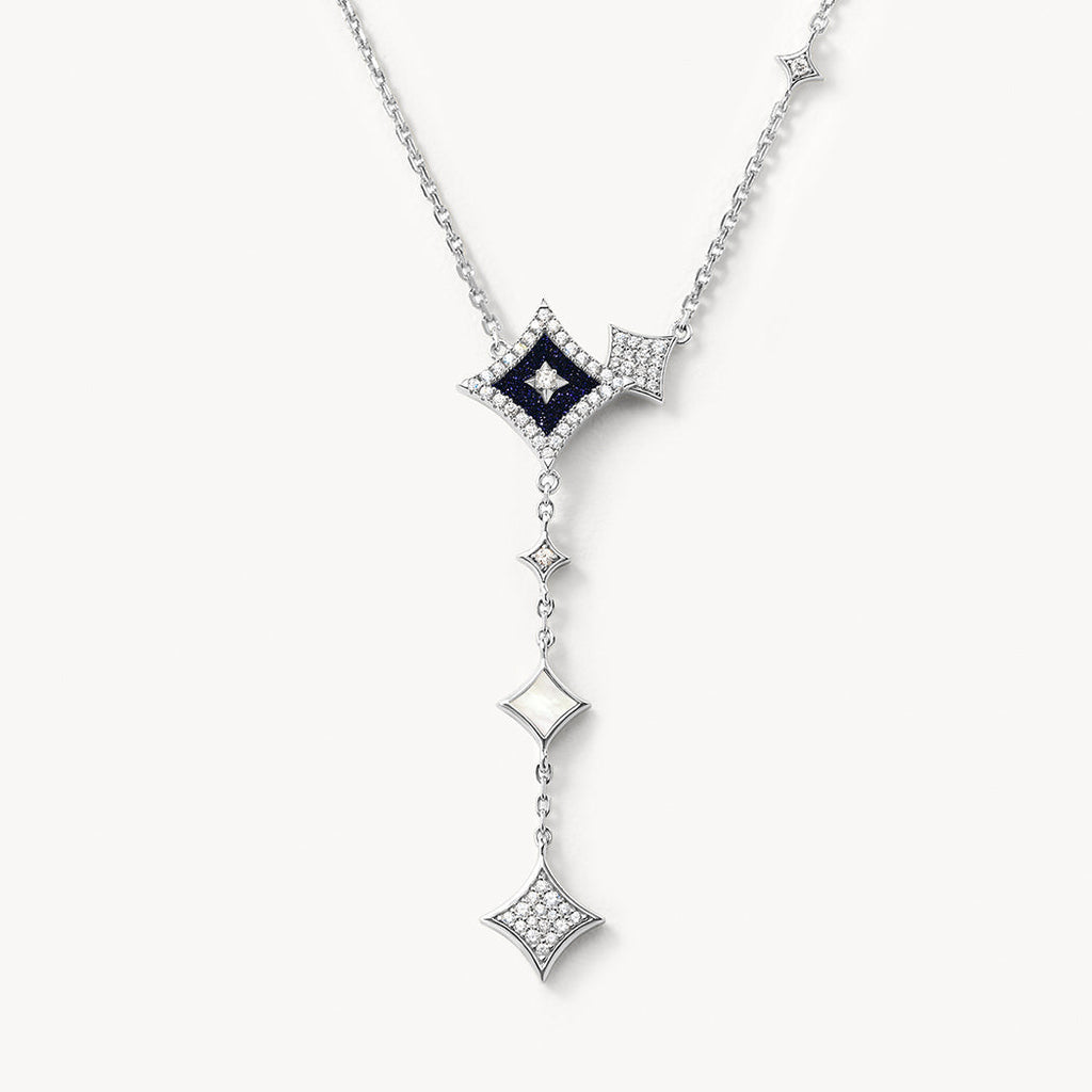 Blue Sandstone Chain Necklace