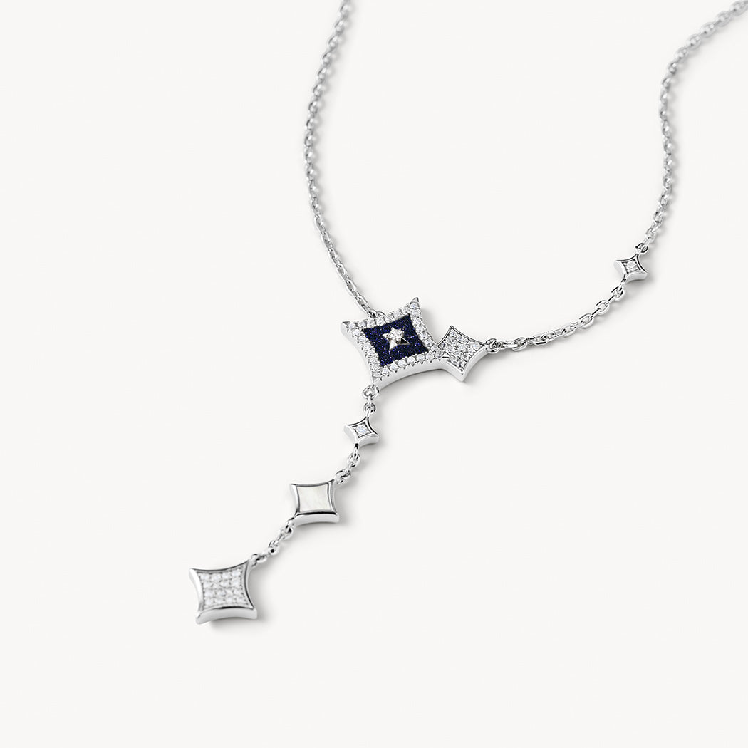 Blue Sandstone Chain Necklace