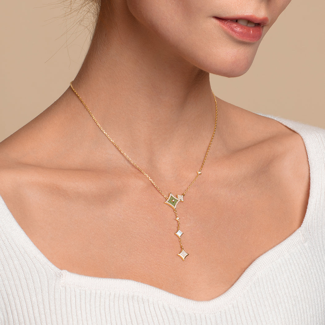 Aventurine Chain Necklace