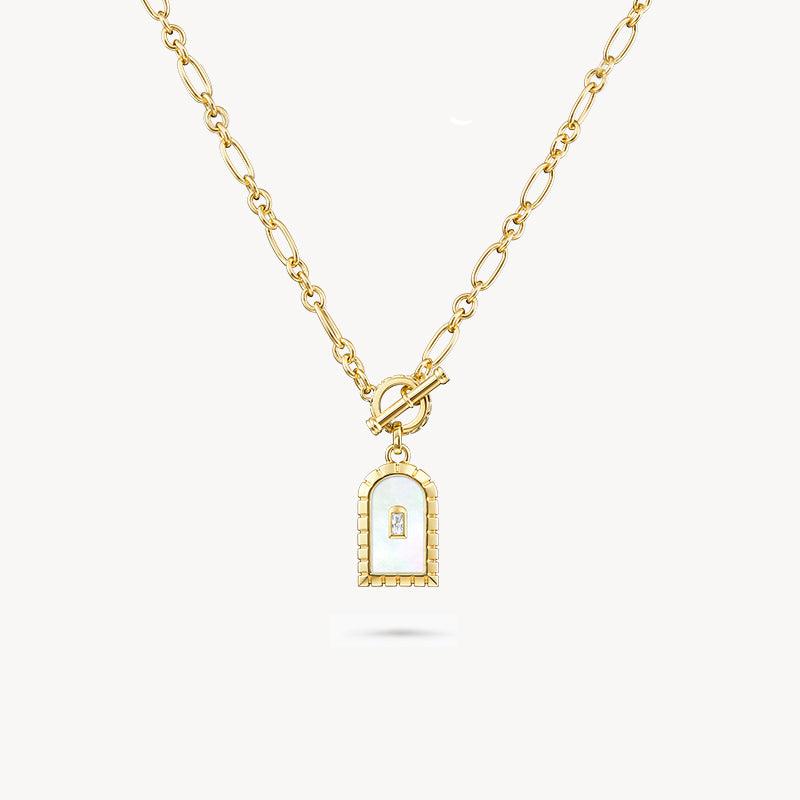 Large Arch Mother-of-Pearl Necklace