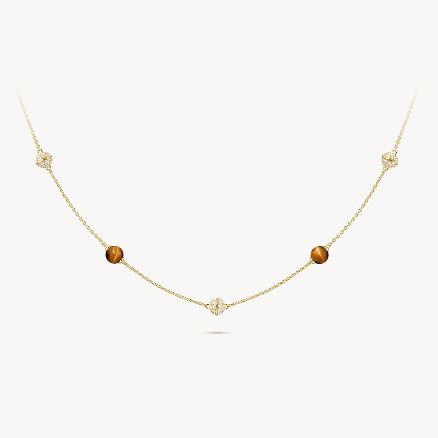Heliocentric Tiger's Eye Necklace
