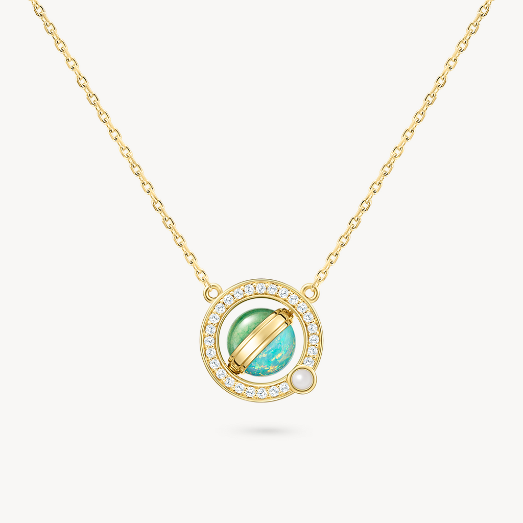 Heliocentric Opal Necklace & Earrings & Bracelet Gift Set