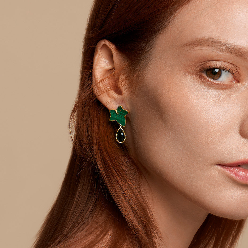Malachite Earrings