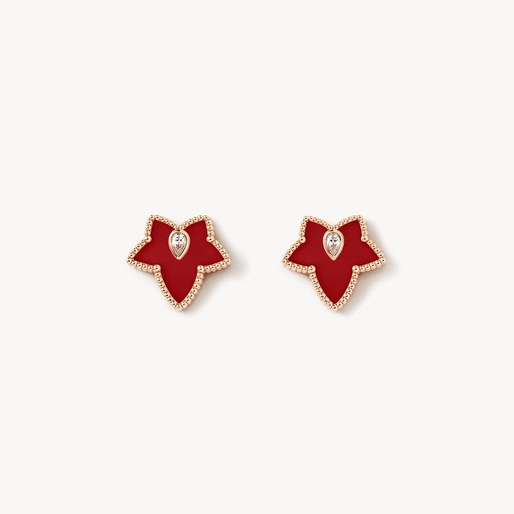 Carnelian Bead Earrings