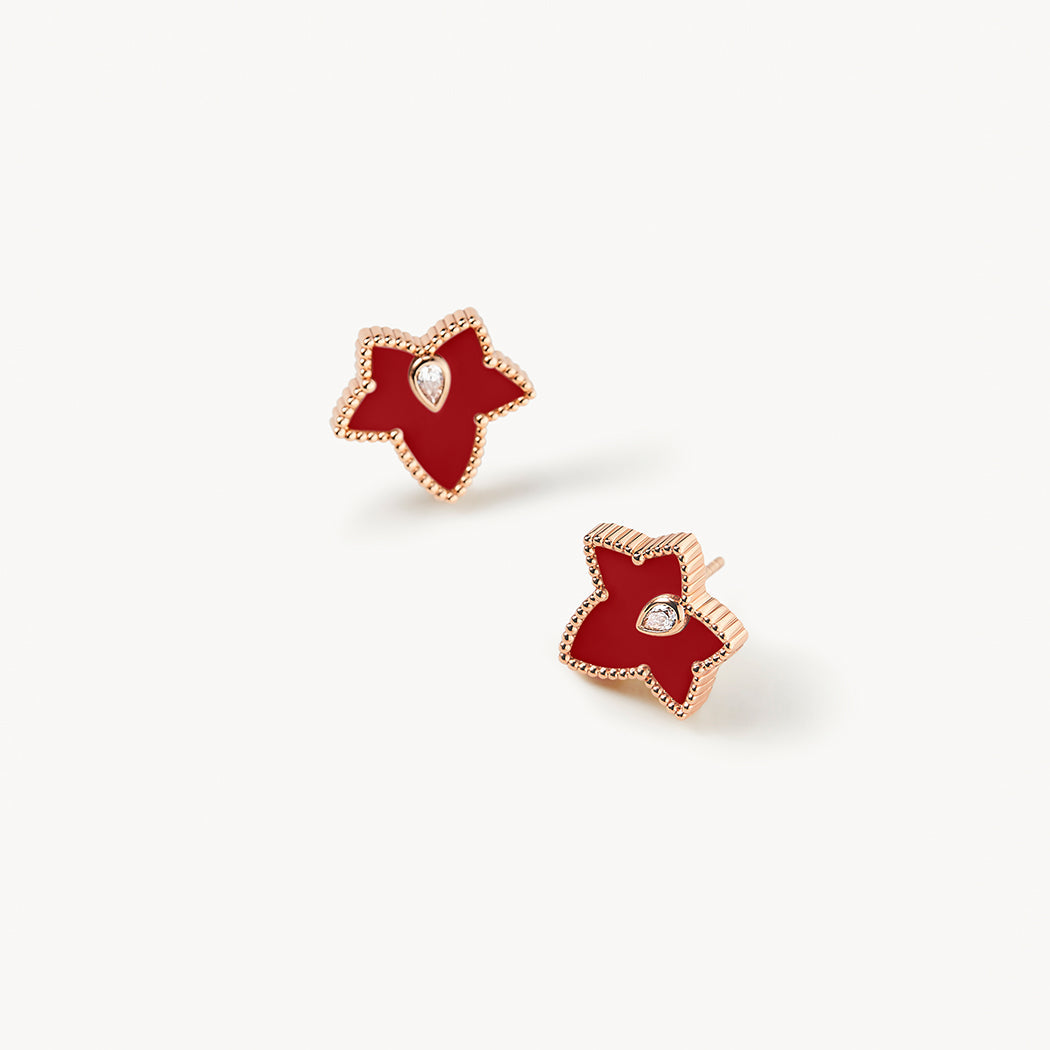Carnelian Bead Earrings