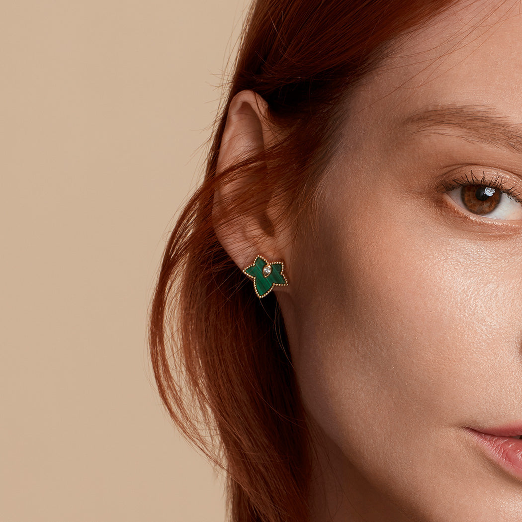 Malachite Bead Earrings