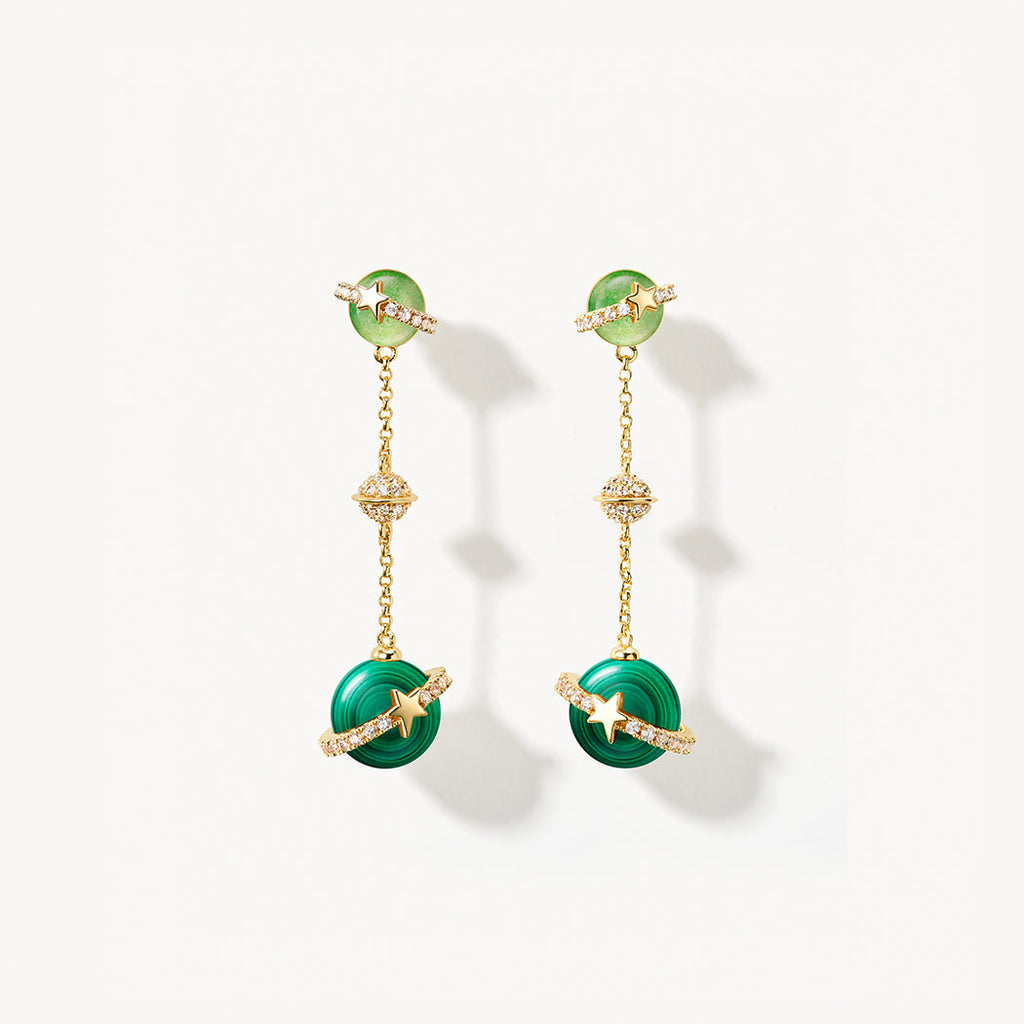 Malachite Earrings