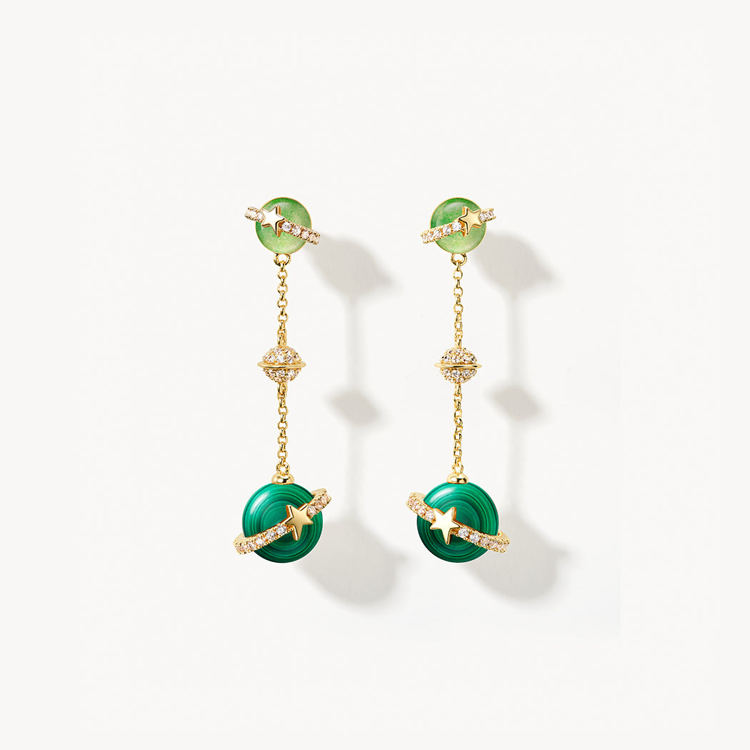 Malachite Earrings