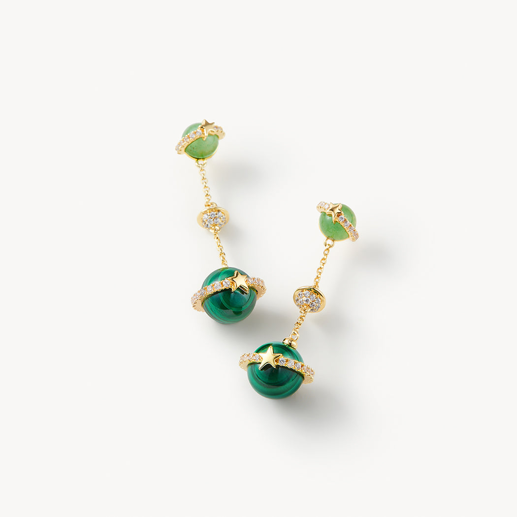 Malachite Earrings