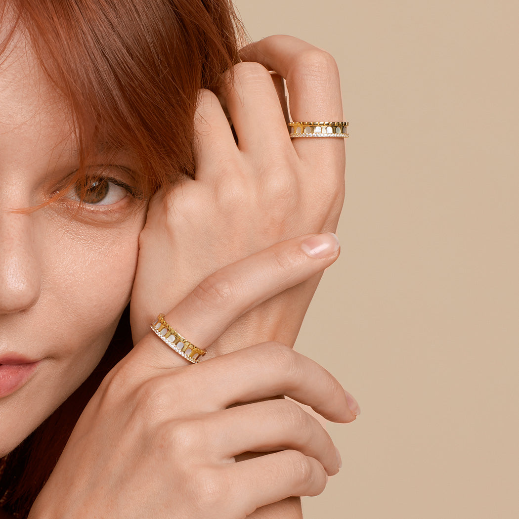 Arch Mother-of-Pearl Ring