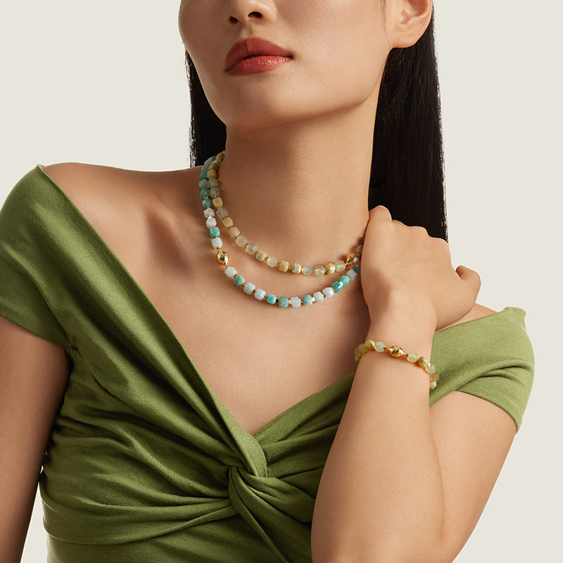 Cubic Zirconia Beaded Necklace