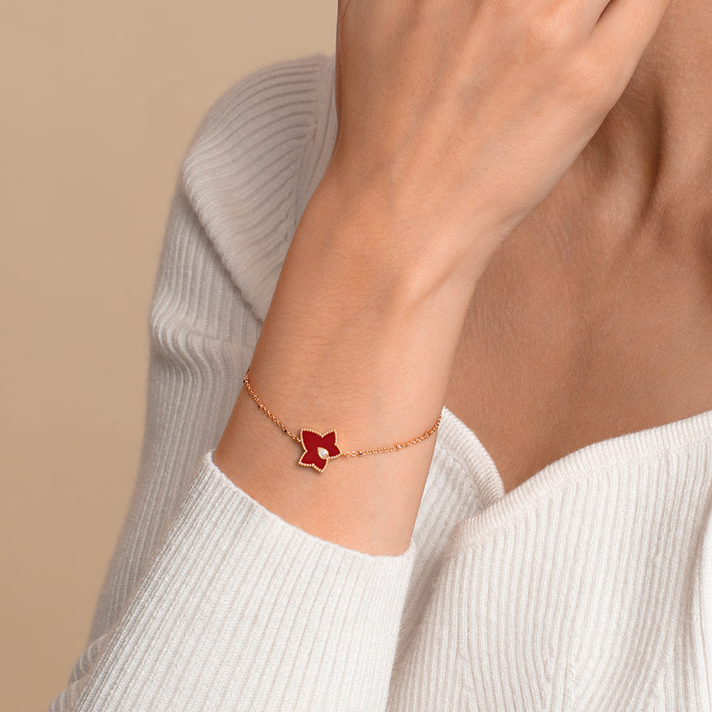 Carnelian Bead Bracelet
