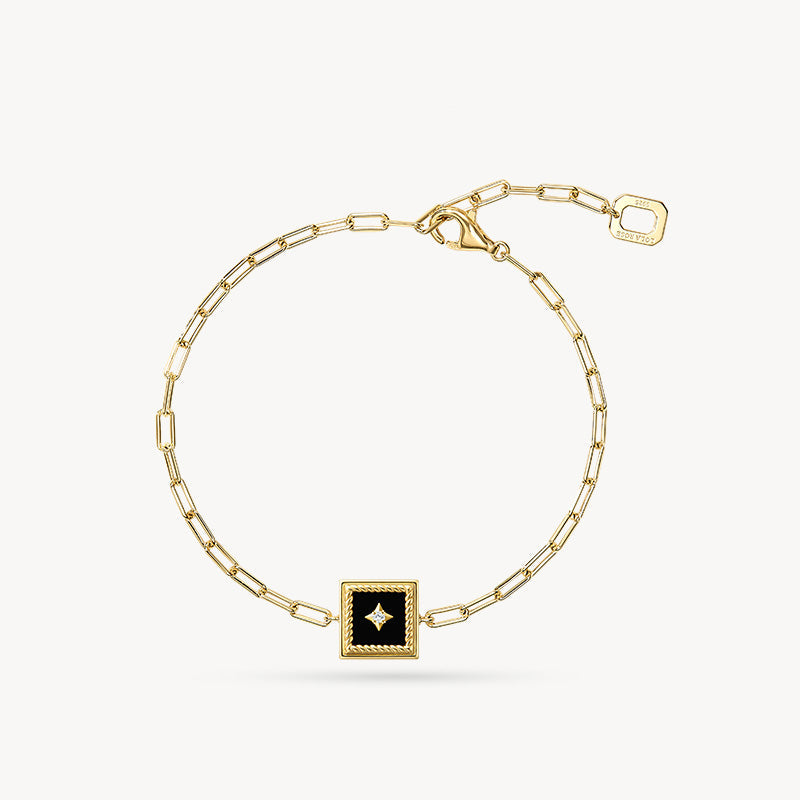 Gallery Black Onyx Stud Bracelet