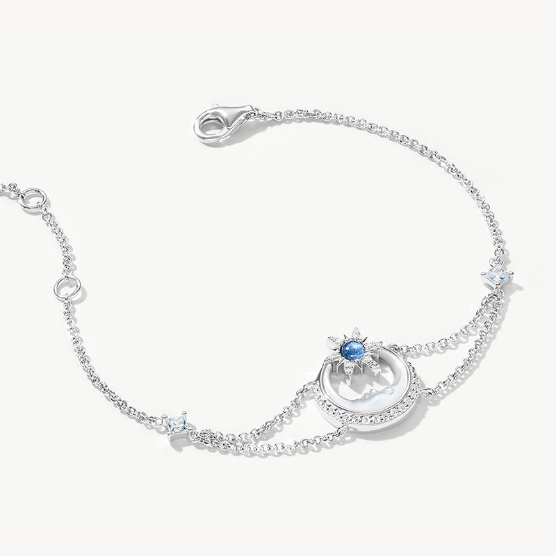 Astrology Moon Mother of Pearl Bracelet