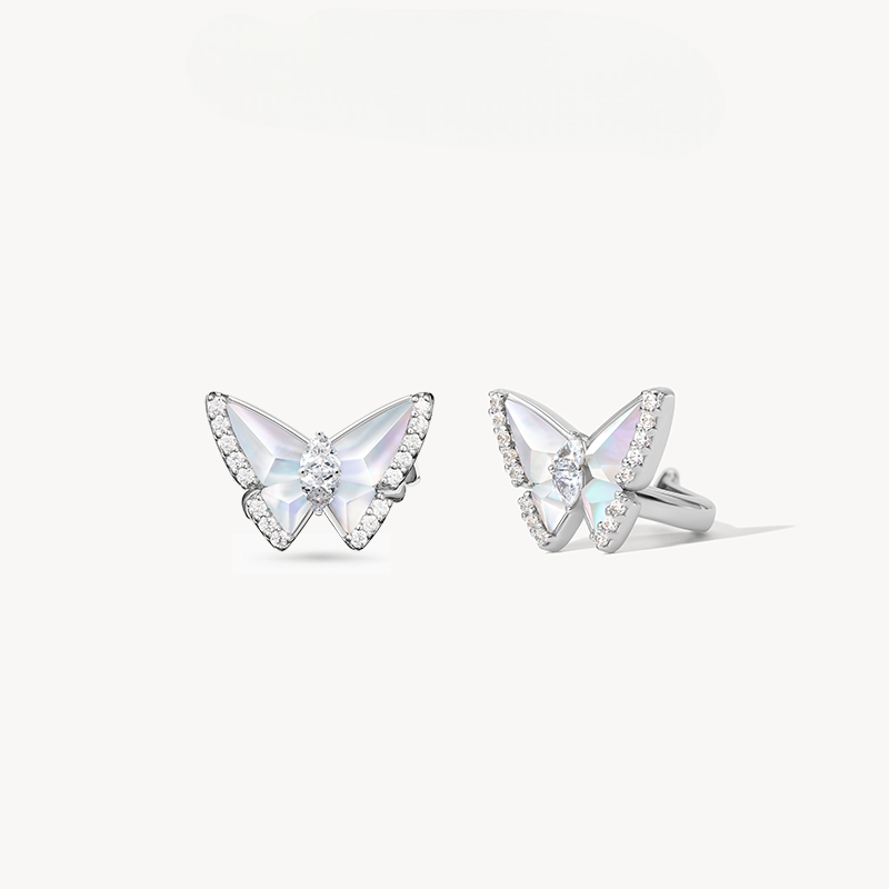 Crystal Butterfly Ear Cuff