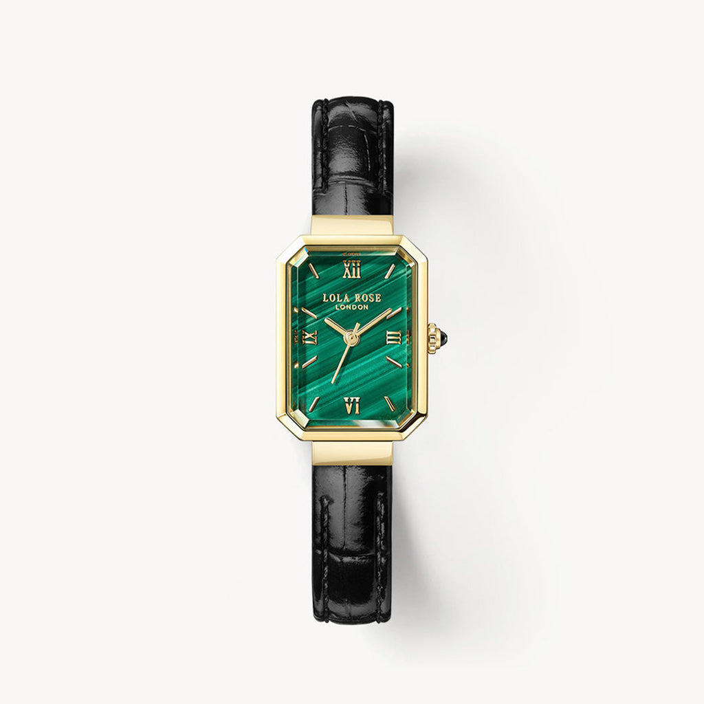 Ms. Lola Malachite Watch & Bracelet Gift Set