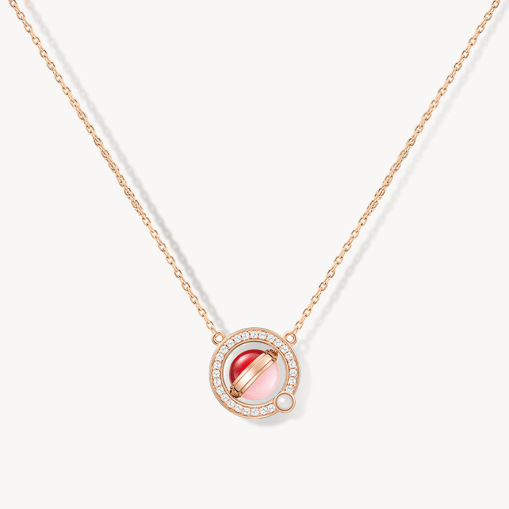 Heliocentric Carnelian Necklace
